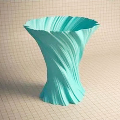 简易扭曲花瓶3d打印模型
